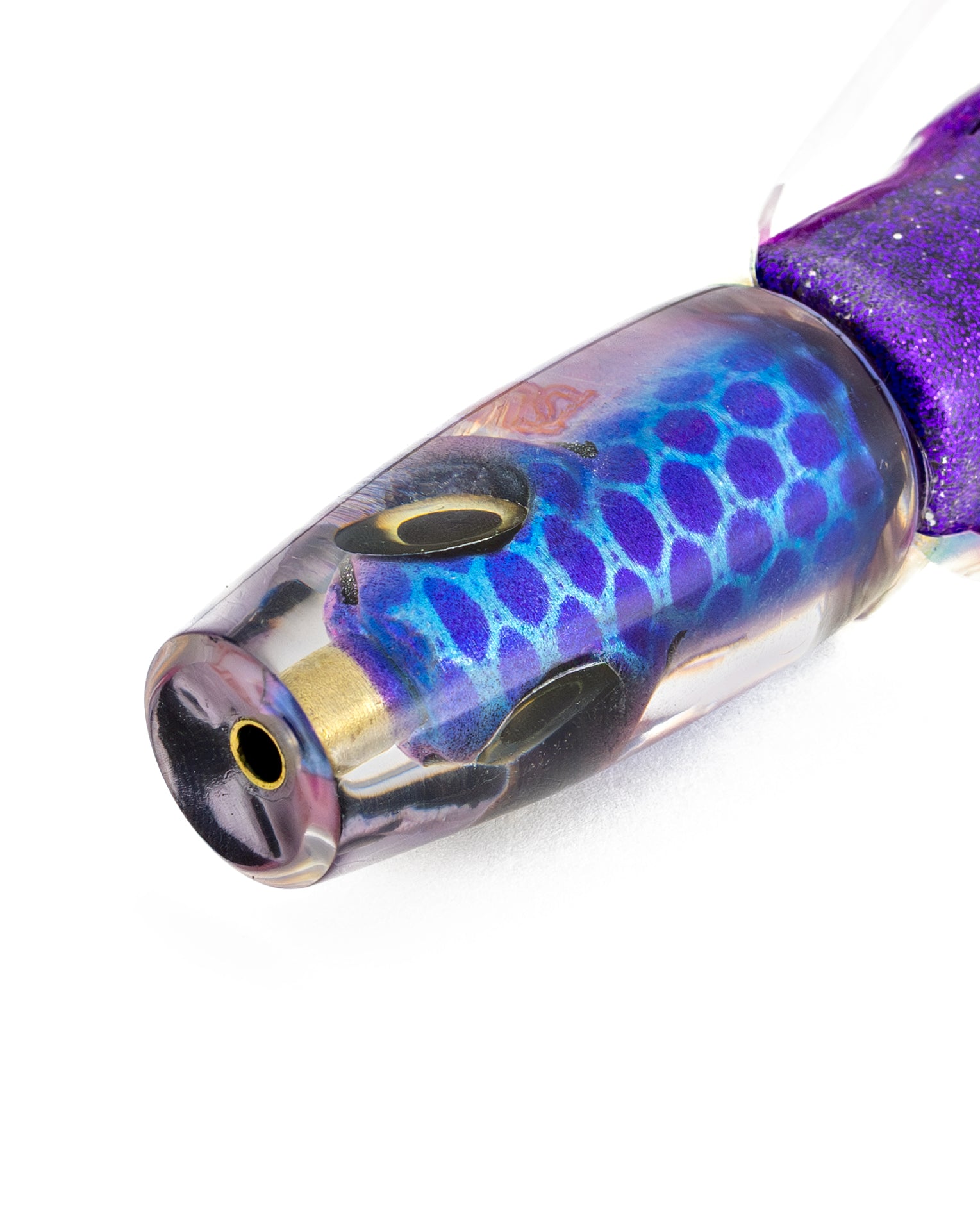 thumbnail image 2 of 5-Pack 5" Purple/Purple Fish Scale Silicone Skirts For Spinnerbait Buzz Bait Jigs - DW Lures 2 of 6