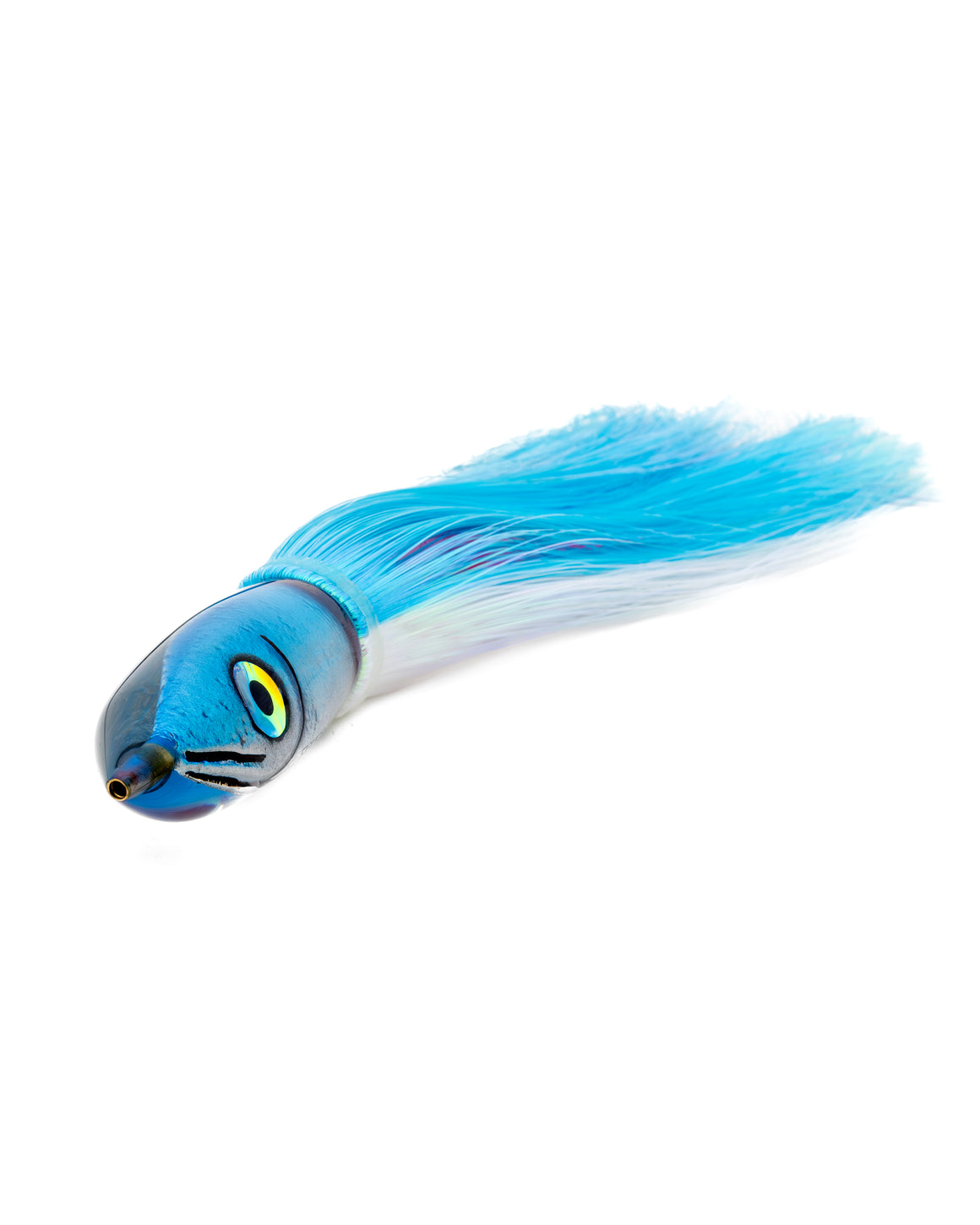 9" Moke Series: Ice Blue Flashabou