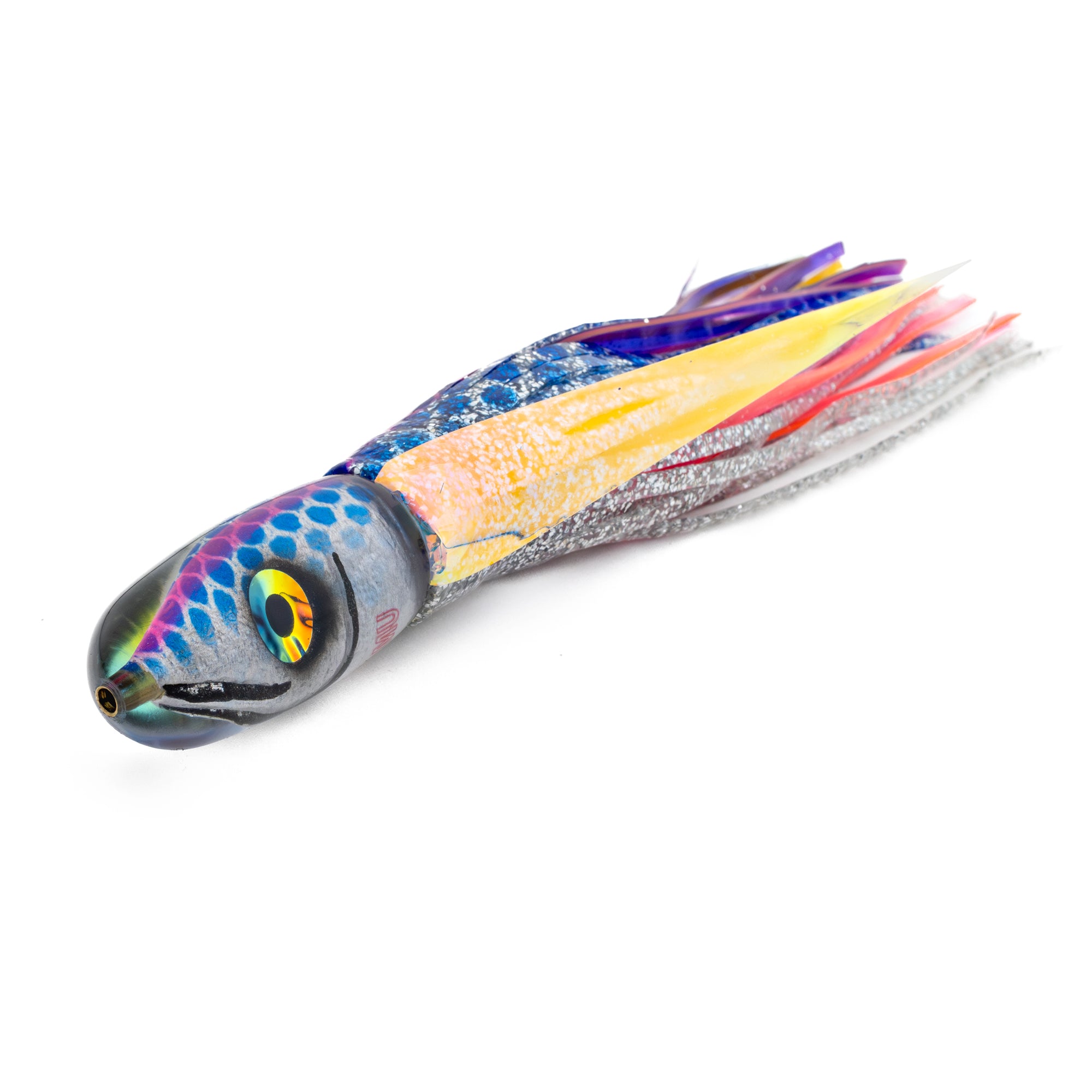bullet fishing lure 7” Blunt Bullet: Blue Dots